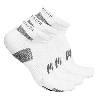 MuscleCloth Stay Fresh Çorap 3'Lü Paket Beyaz