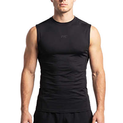 MuscleCloth Tech Kolsuz T-Shirt Siyah