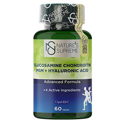 Nature's Supreme Glucosamine Chondroitin MSM + Hyaluronic Acid 60 Tablet