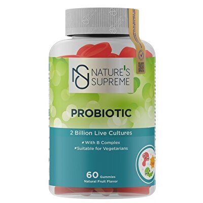 Nature's Supreme Gummies Probiotic 60 Çiğnenebilir Form