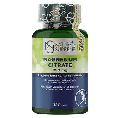 Nature's Supreme Magnesium Citrate 250 Mg 120 Tablet