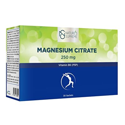 Nature's Supreme Magnesium Citrate + Vitamin B6 (P5P) 30 Saşe 