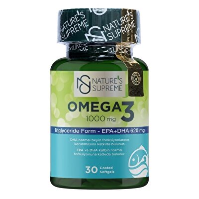 Nature's Supreme Omega 3 1000 Mg 30 Kapsül