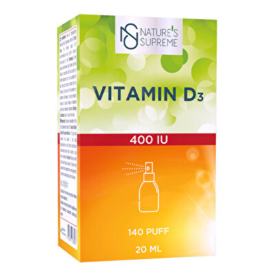 Nature's Supreme Vitamin D3 400 IU 20 mL Sprey & Damla