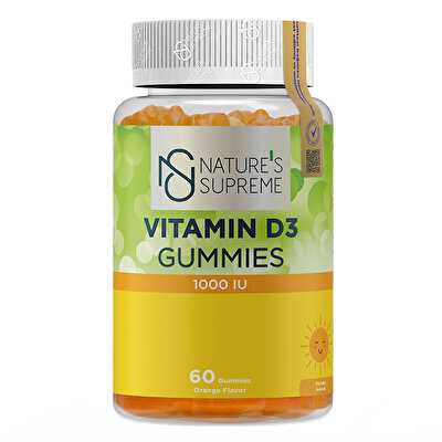Nature's Supreme Vitamin D3 Gummies 60 Çiğnenebilir Form