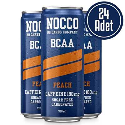 Nocco Bcaa 330 mL 24 Adet Şeftali Aromalı