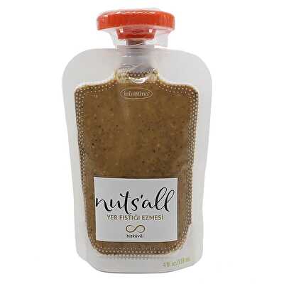 Nuts'all Bisküvili Yer Fıstığı Ezmesi Tüp 130 Gr
