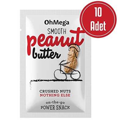 Ohmega Sürülebilir Yer Fıstığı Ezmesi Saşe 32 Gr 10 Adet