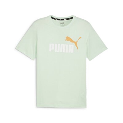 Puma Essentials+ 2 Colour Logo Kısa Kollu T-Shirt Mint