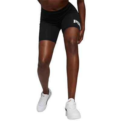 Puma Essentials Logo Kadın Şort Tayt Siyah