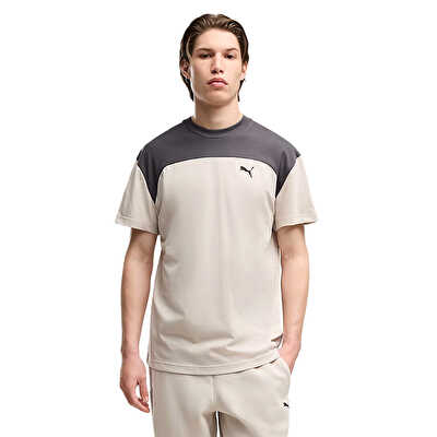 Puma Pumatech Essentials Kısa Kollu T-Shirt Bej Gri