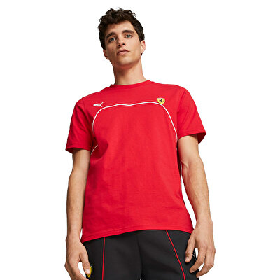 Puma Scuderia Ferrari Motorsport Kısa Kollu T-Shirt Kırmızı