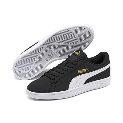 Puma Smash V2 Buck Ayakkabı Siyah Beyaz