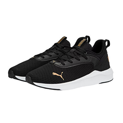 Puma SoftRide Flair Kadın Ayakkabı Siyah Gold