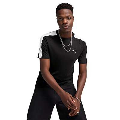 Puma T7 Kısa Kollu T-Shirt Siyah
