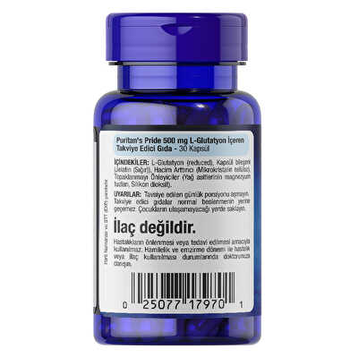 Puritan's Pride L-Glutathione 500 Mg 30 Kapsül