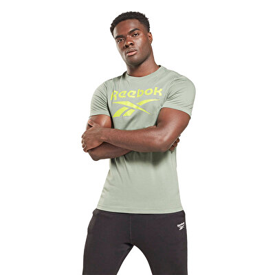 Reebok Big Logo Kısa Kollu T-Shirt Yeşil