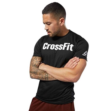 Reebok Crossfit Speedwick F.E.F. Graphic T-Shirt Siyah