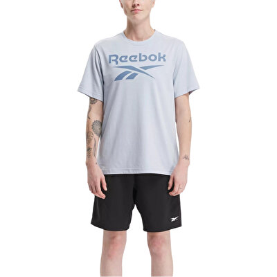 Reebok Identity Big Stacked Logo Kısa Kollu T-Shirt Açık Mavi