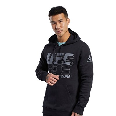Reebok Ufc Fan Gear Hoodie Kapüşonlu Sweatshirt Siyah