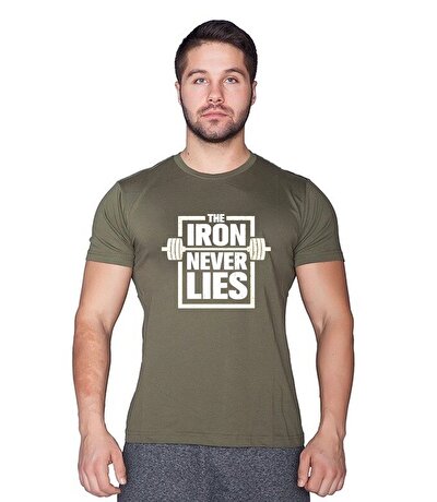 Supplementler.com Iron Never Lies T-Shirt Yeşil