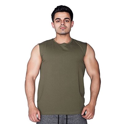 Supplementler.com Kolsuz T-Shirt Yeşil