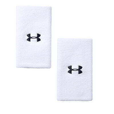 Under Armour 6" Performance Bileklik 2'Li Paket Beyaz