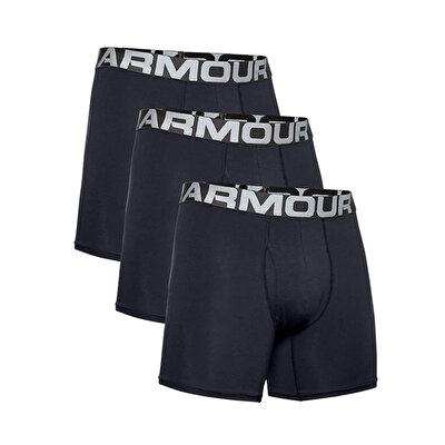 Under Armour Charged Cotton 3'lü Paket Boxer Siyah