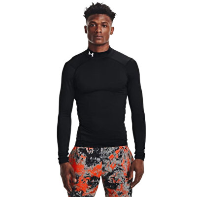 Under Armour ColdGear Compression Mock Uzun Kollu T-Shirt Siyah
