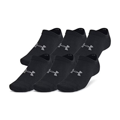 Under Armour Essential No Show Çorap 6'lı Paket Siyah