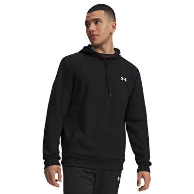 Under Armour Flex Fleece Kapüşonlu Sweatshirt Siyah Beyaz