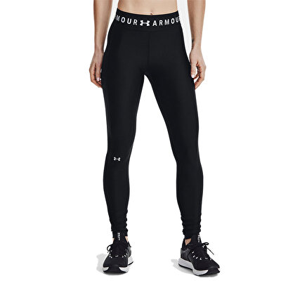 Under Armour Heatgear Armour Branded Waistband Kadın Tayt Siyah