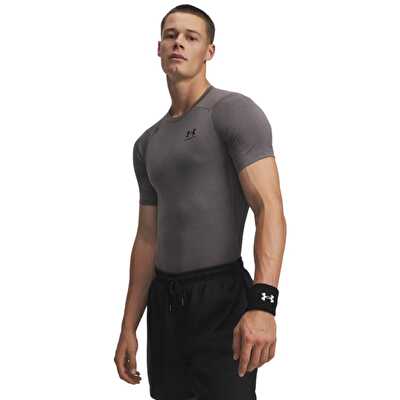 Under Armour Heatgear Armour Kısa Kollu T-Shirt Gri