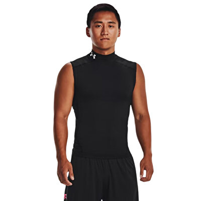 Under Armour HeatGear Compression Mock Kolsuz T-Shirt Siyah