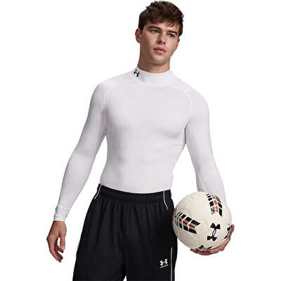 Under Armour HeatGear Compression Mock Uzun Kollu T-Shirt Beyaz