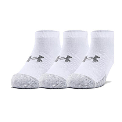 Under Armour Heatgear No Show Çorap 3'lü Paket Beyaz
