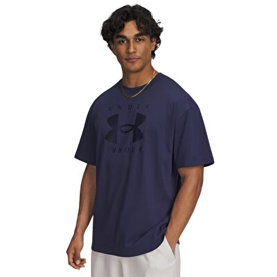 Under Armour Heavyweight Oversize Kısa Kollu T-Shirt Lacivert