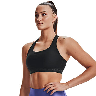 Under Armour Mid Çapraz Sırtlı Sporcu Sütyeni Siyah
