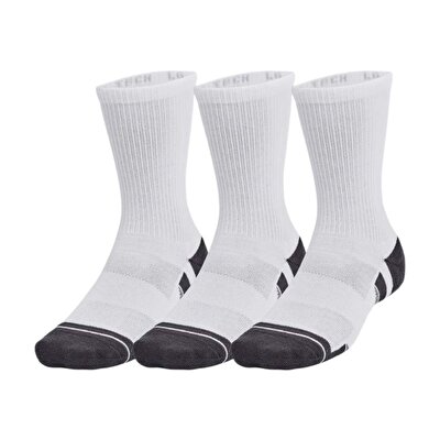 Under Armour Performance Tech 3'Lü Paket Crew Çorap Beyaz
