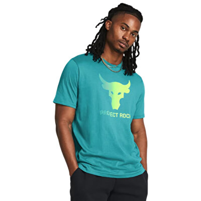 Under Armour Project Rock Payoff Graphic Kısa Kollu T-Shirt Turkuaz