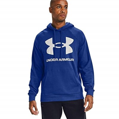 Under Armour Rival Flc Big Logo Sweatshirt Mavi