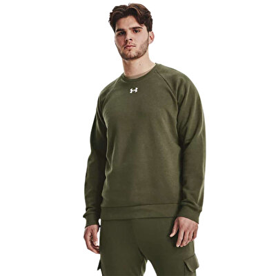 Under Armour Rival Fleece Crew Sweatshirt Haki