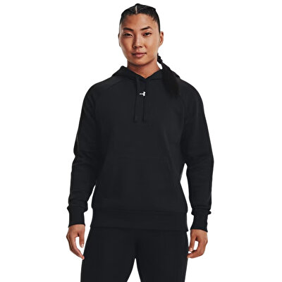 Under Armour Rival Fleece Kadın Kapüşonlu Sweatshirt Siyah