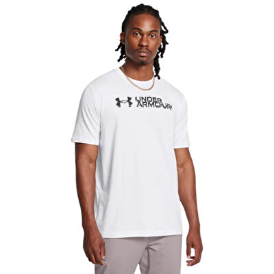 Under Armour Sliced Wordmark Kısa Kollu T-Shirt Beyaz