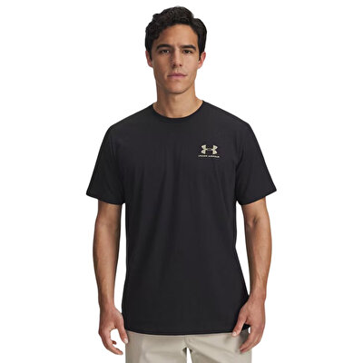 Under Armour Sportstyle Left Chest T-Shirt Siyah Bej
