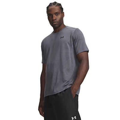 Under Armour Tech Vent Jacquard Kısa Kollu T-Shirt Gri