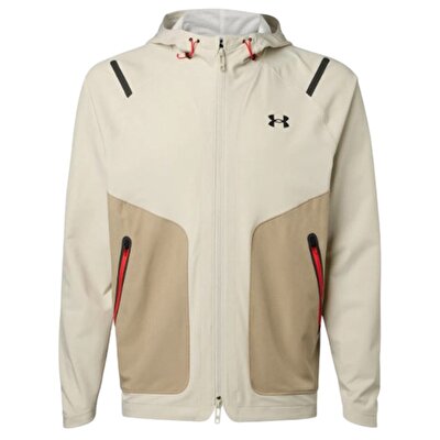 Under Armour Unstoppable Kapüşonlu Fermuarlı Sweatshirt Bej