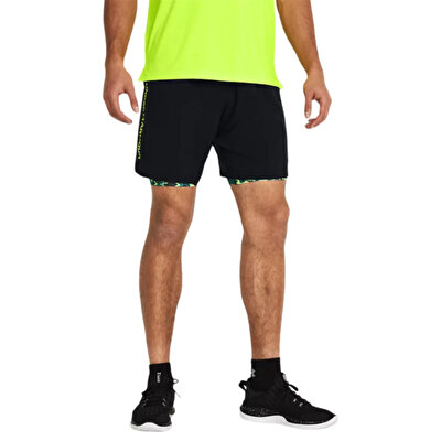 Under Armour Woven Wordmark Şort Siyah Sarı