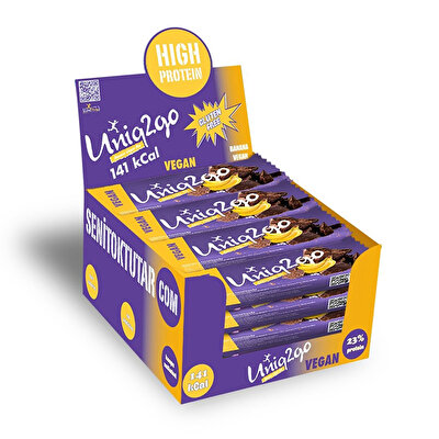 Uniq2go Muzlu ve Proteinli Vegan Bar 38 Gr 16 Adet
