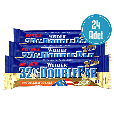 Weider Doublebar Protein Bar 60 Gr 24 Adet